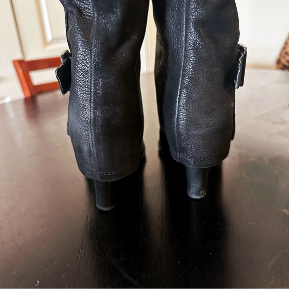 Vince Camuto VC-Autumn Black hooded wedge knee high boots size 7B / 37!! - Picture 5 of 15